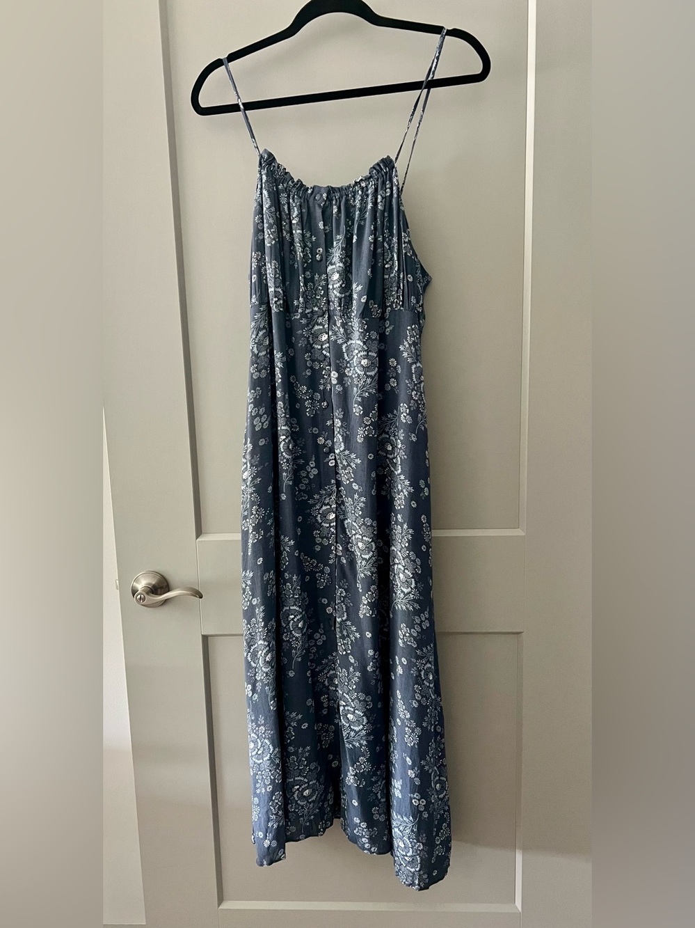 Madewell Blue Floral Midi Dress - Wms 16